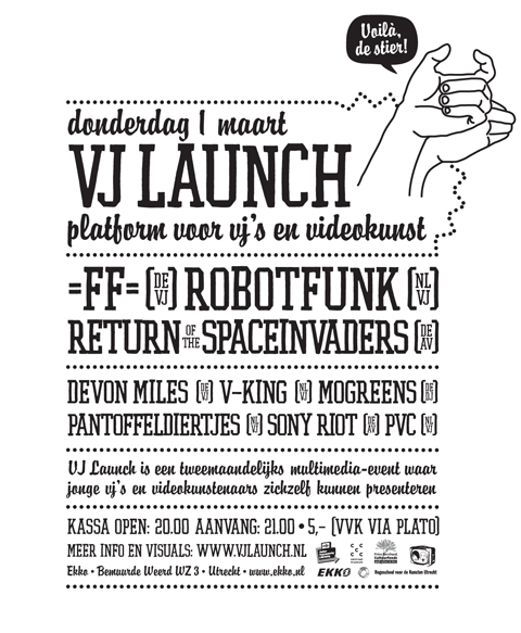 VJ Launch Flyer